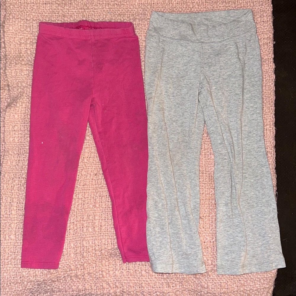 Pink and Gray Leggings Set